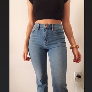 J. Crew Billie Demi Boot Crop Mom Jeans